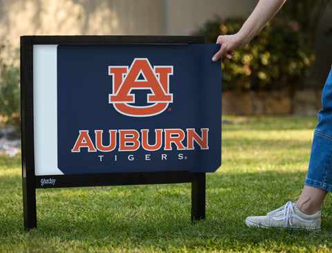 Auburn AU Tigers Blue Yardsy Sign - Interchangeable