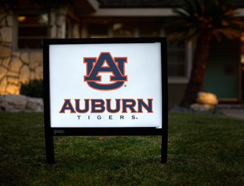 Auburn AU Tigers White Yardsy Sign - Hero
