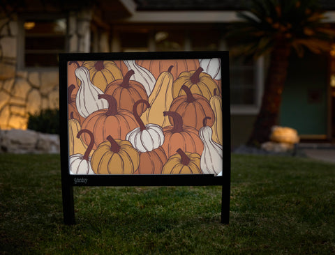 Autumn Gourds Autumn Yardsy Sign - Hero