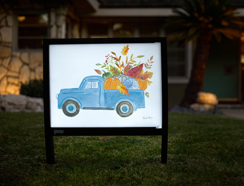 Autumn Harvest Truck Yardsy Sign - Hero