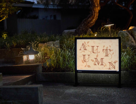 Autumn Lettering Yardsy Sign - Flat Feet