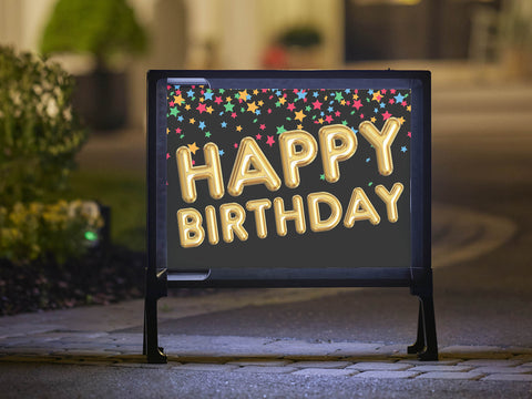 Balloon Birthday Yardsy Sign