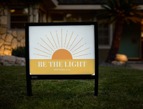 Be The Light Sun Yardsy Sign - Hero