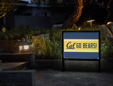 Berkeley Cal Go Bears Blue Yardsy Sign - Flat Feet