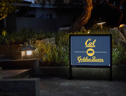 Berkeley Cal Golden Bears Blue Yardsy Sign - Flat Feet