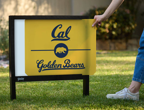 Berkeley Cal Golden Bears Gold Yardsy Sign - Interchangeable