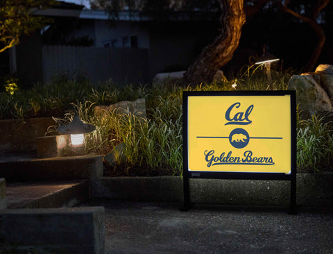 Berkeley Cal Golden Bears Gold Yardsy Sign - Flat Feet