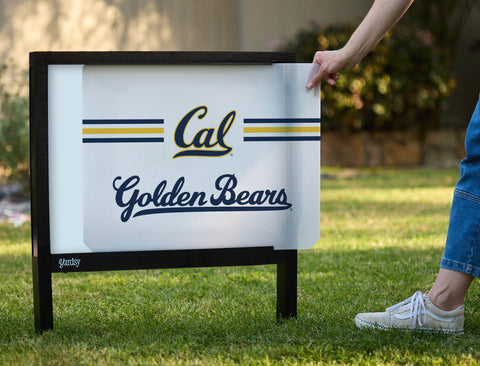 Berkeley Cal Golden Bears White Yardsy Sign - Interchangeable
