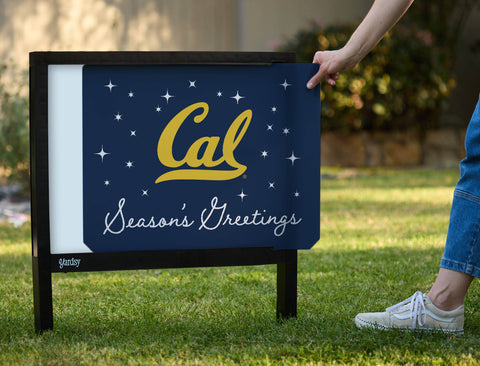 Berkeley Cal Season's Greetings Yardsy Sign - Interchangeable