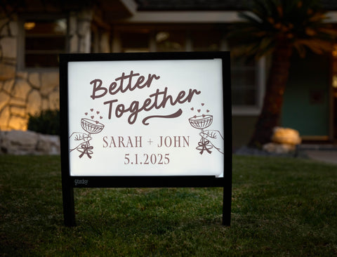 Better Together Custom Yardsy Sign - Hero