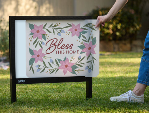 Bless This Home Yardsy Sign - Interchangeable
