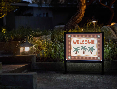 Boho Welcome Yardsy Sign - Flat Feet