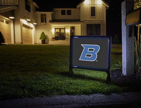Boise State B Academic Mark Black Yardsy Sign