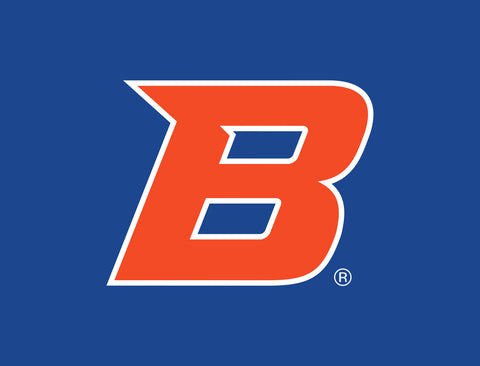 Boise State B Academic Mark Blue Yardsy Sign