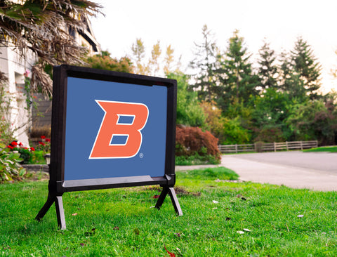 Boise State B Academic Mark Blue Yardsy Sign