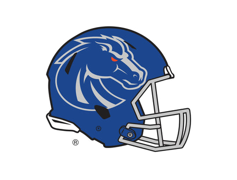 Boise State Blue Helmet Mark White Yardsy Sign