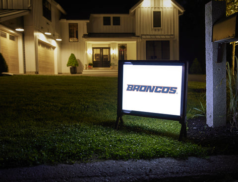 Boise State Broncos Wordmark White Yardsy Sign