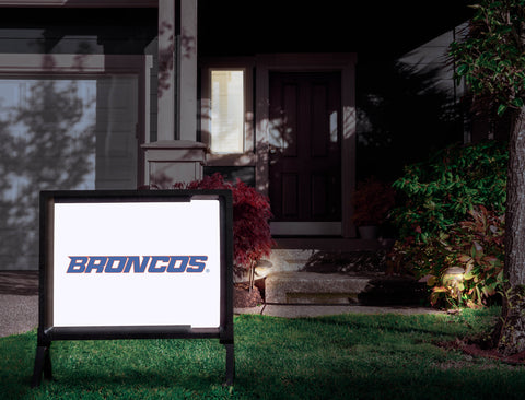 Boise State Broncos Wordmark White Yardsy Sign
