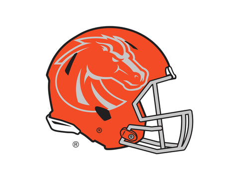 Boise State Orange Helmet Mark White Yardsy Sign