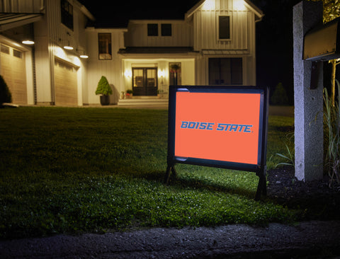 Boise State Wordmark Orange Yardsy Sign