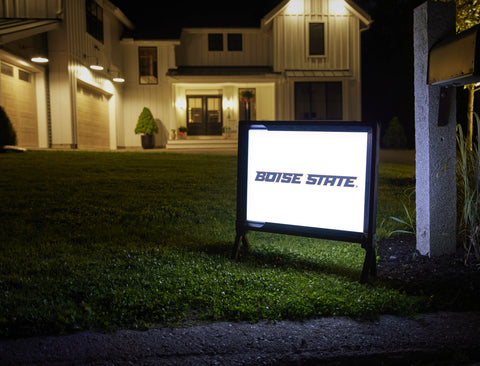 Boise State Wordmark White Yardsy Sign