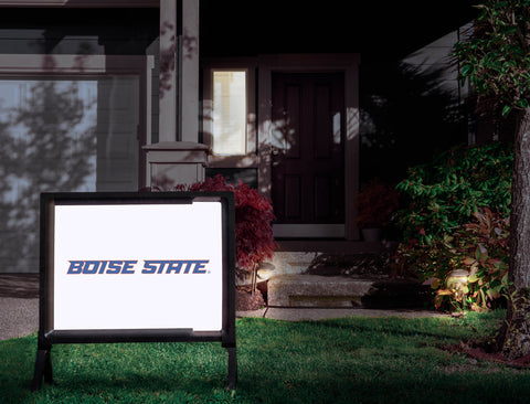 Boise State Wordmark White Yardsy Sign