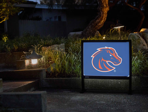 Boise State Broncos Primary Mark Blue Yardsy Sign - Flat Feet