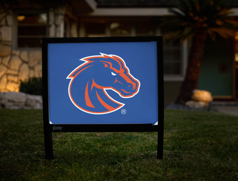 Boise State Broncos Primary Mark Blue Yardsy Sign - Hero