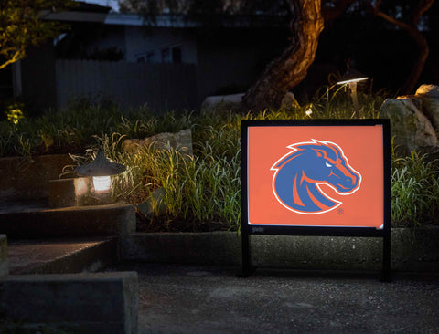Boise State Broncos Primary Mark Orange Yardsy Sign - Flat Feet