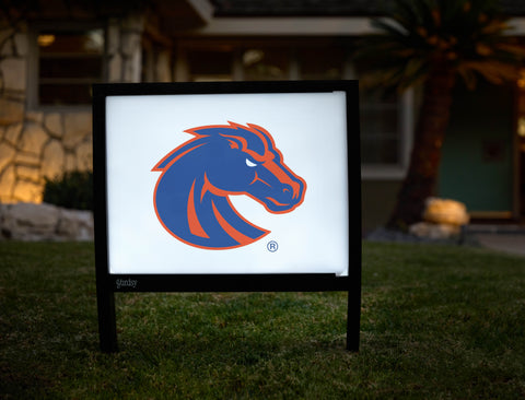Boise State Broncos Primary Mark White Yardsy Sign - Hero