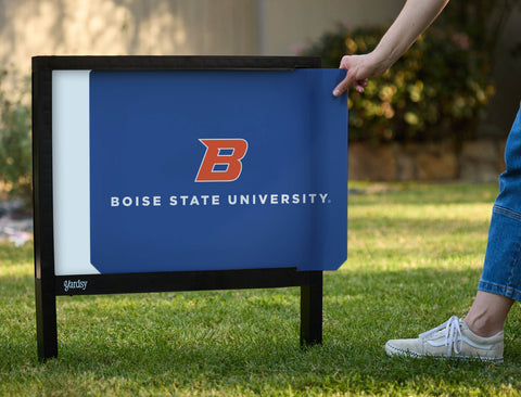 Boise State Primary Academic Mark Blue Yardsy Sign - Interchangeable