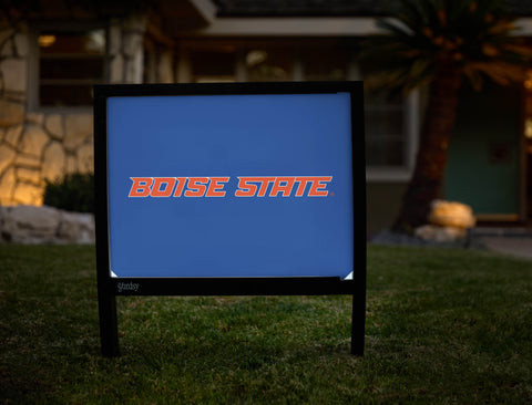 Boise State Wordmark Blue Yardsy Sign - Hero