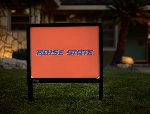 Boise State Wordmark Orange Yardsy Sign - Hero