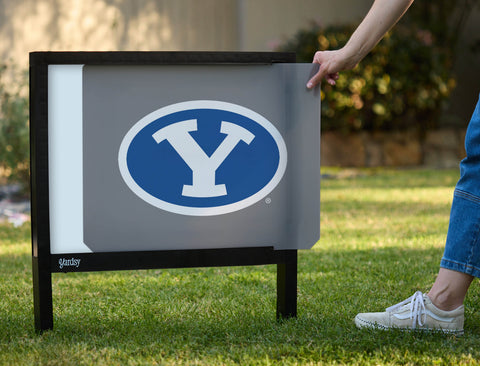 Brigham Young Athletics Mark Gray Yardsy Sign - Interchangeable