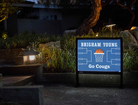 Brigham Young Basketball Yardsy Sign - Flat Feet