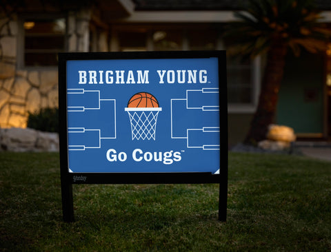 Brigham Young Basketball Yardsy Sign - Hero