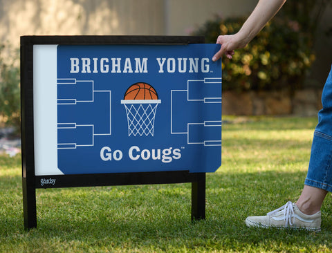 Brigham Young Basketball Yardsy Sign - Interchangeable