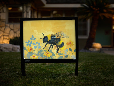 Bumbling Bee Garden Yardsy Sign - Hero