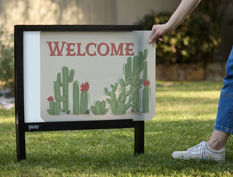 Cacti Welcome Yardsy Sign - Interchangeable