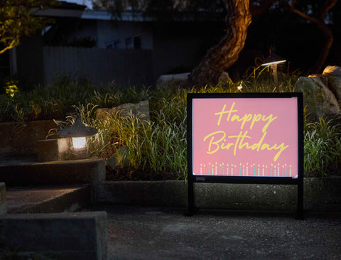 Candle Birthday Yardsy Sign - Flat Feet