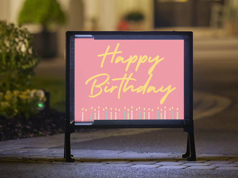 Candle Birthday Yardsy Sign