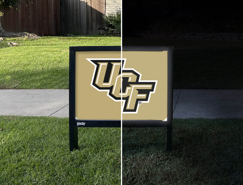 UCF Athletics Mark Gold Yardsy Sign - Day Night