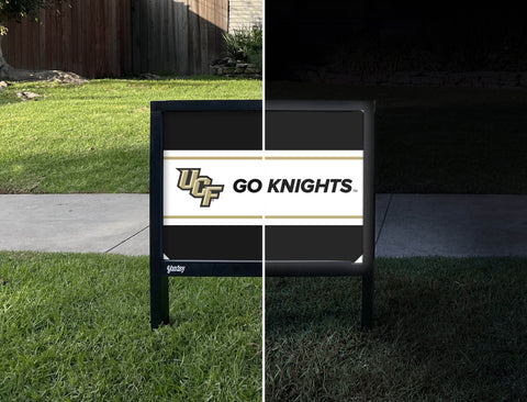 UCF Go Knights Black Yardsy Sign