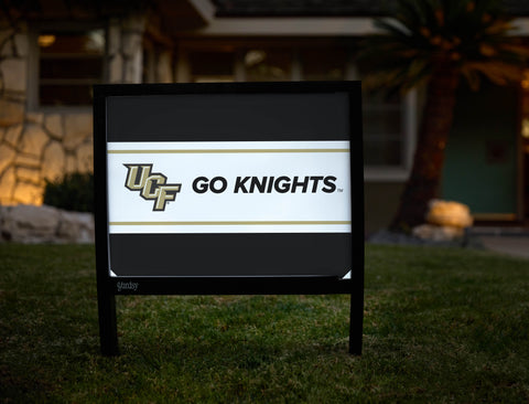 UCF Go Knights Black Yardsy Sign