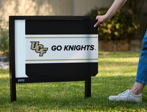 UCF Go Knights Black Yardsy Sign