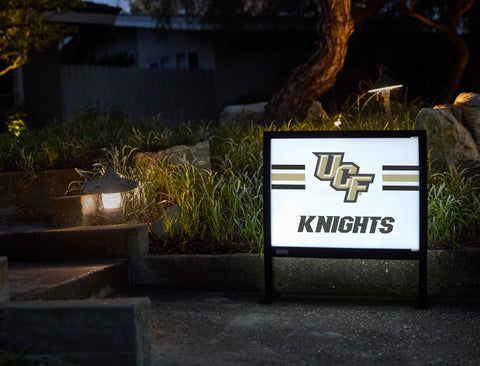 UCF Knights Stripes White Yardsy Sign - Flat Feet