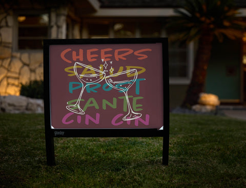 Cheers Yardsy Sign - Hero