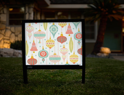 Christmas Ornaments Yardsy Sign