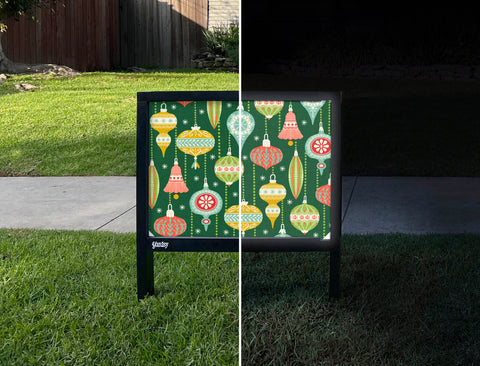 Christmas Ornaments Yardsy Sign