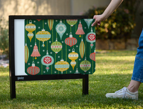 Christmas Ornaments Yardsy Sign